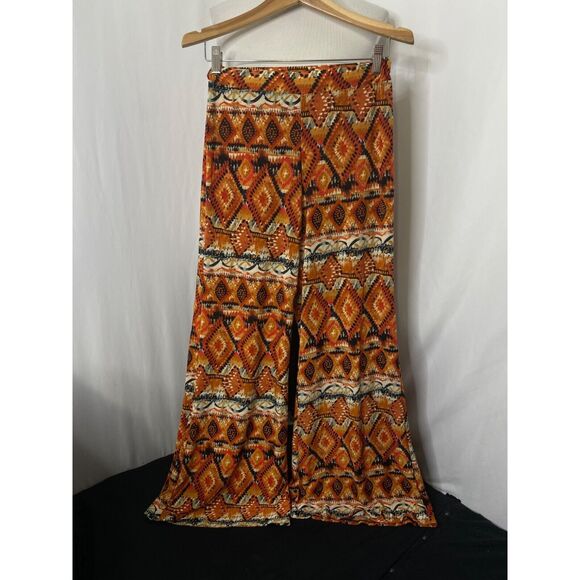 Rainbow Women's Palazzo Flare Leggings Multicolor High Waist Size Medium X 32 - Picture 2 of 10